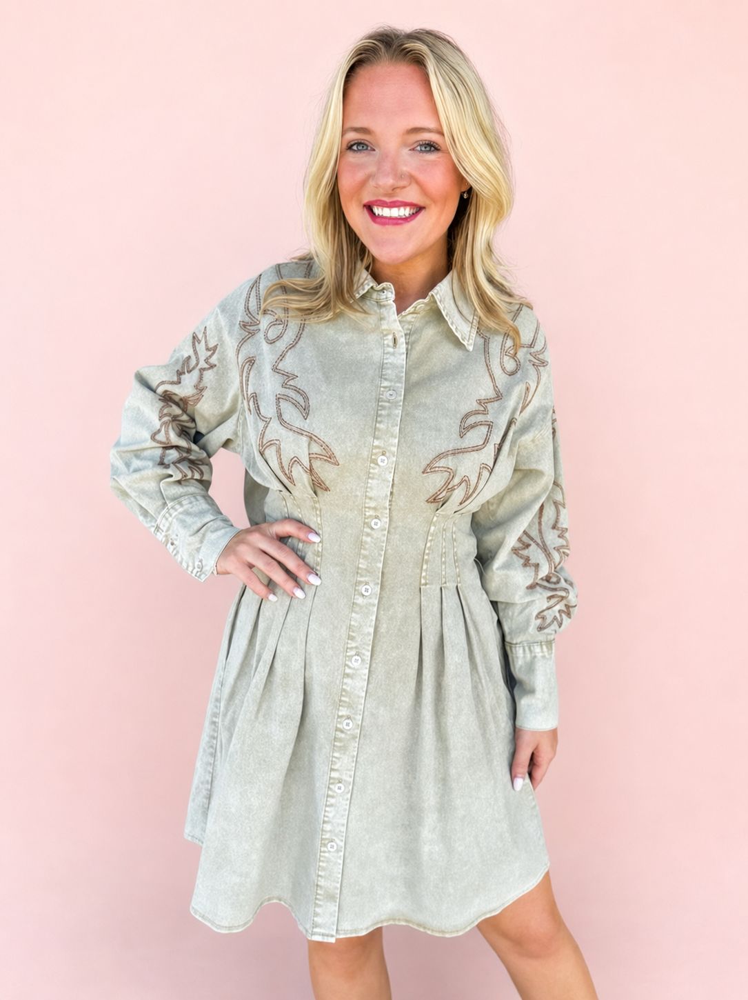 Western Emb Dress
