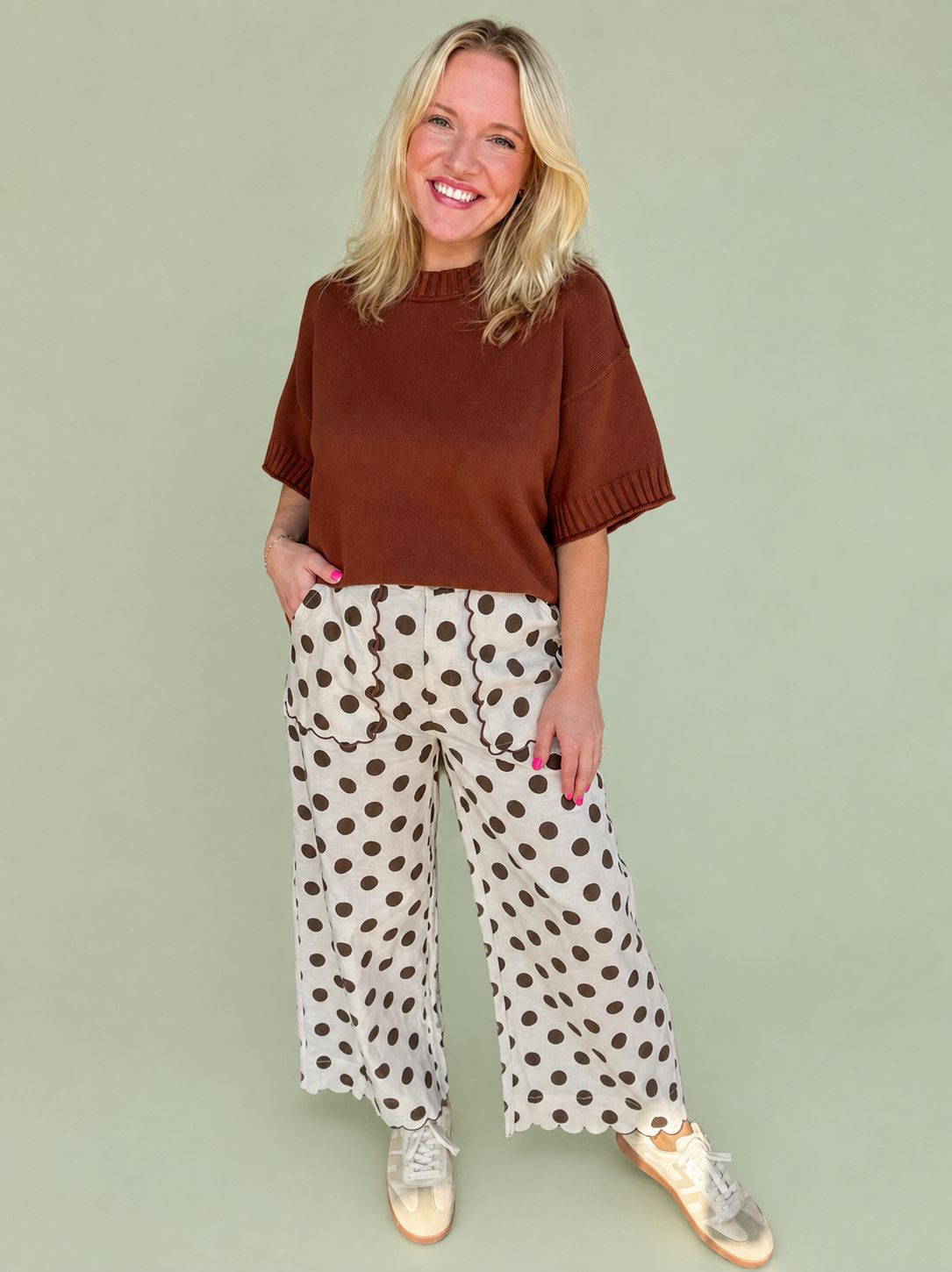 Mocha Dot Pant