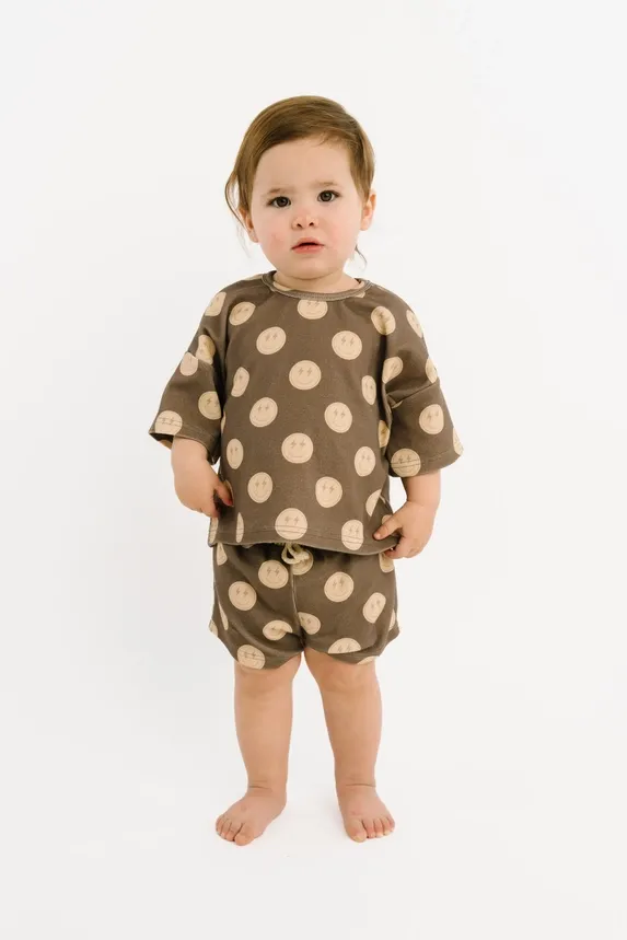 Neutral Smileys Slouchy Set