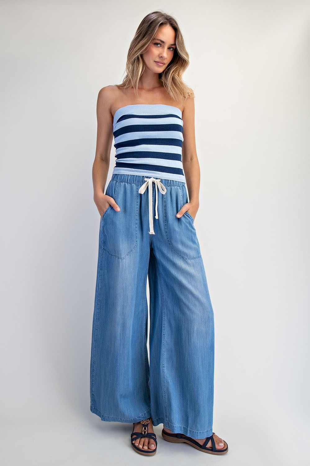 Denim Straight Pant