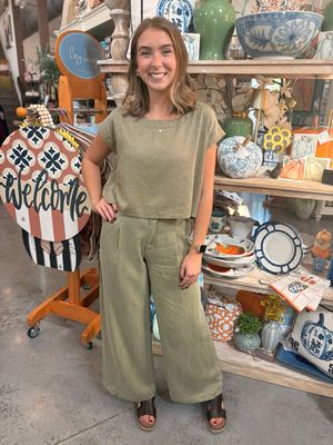 Sagebrush Cropped Top