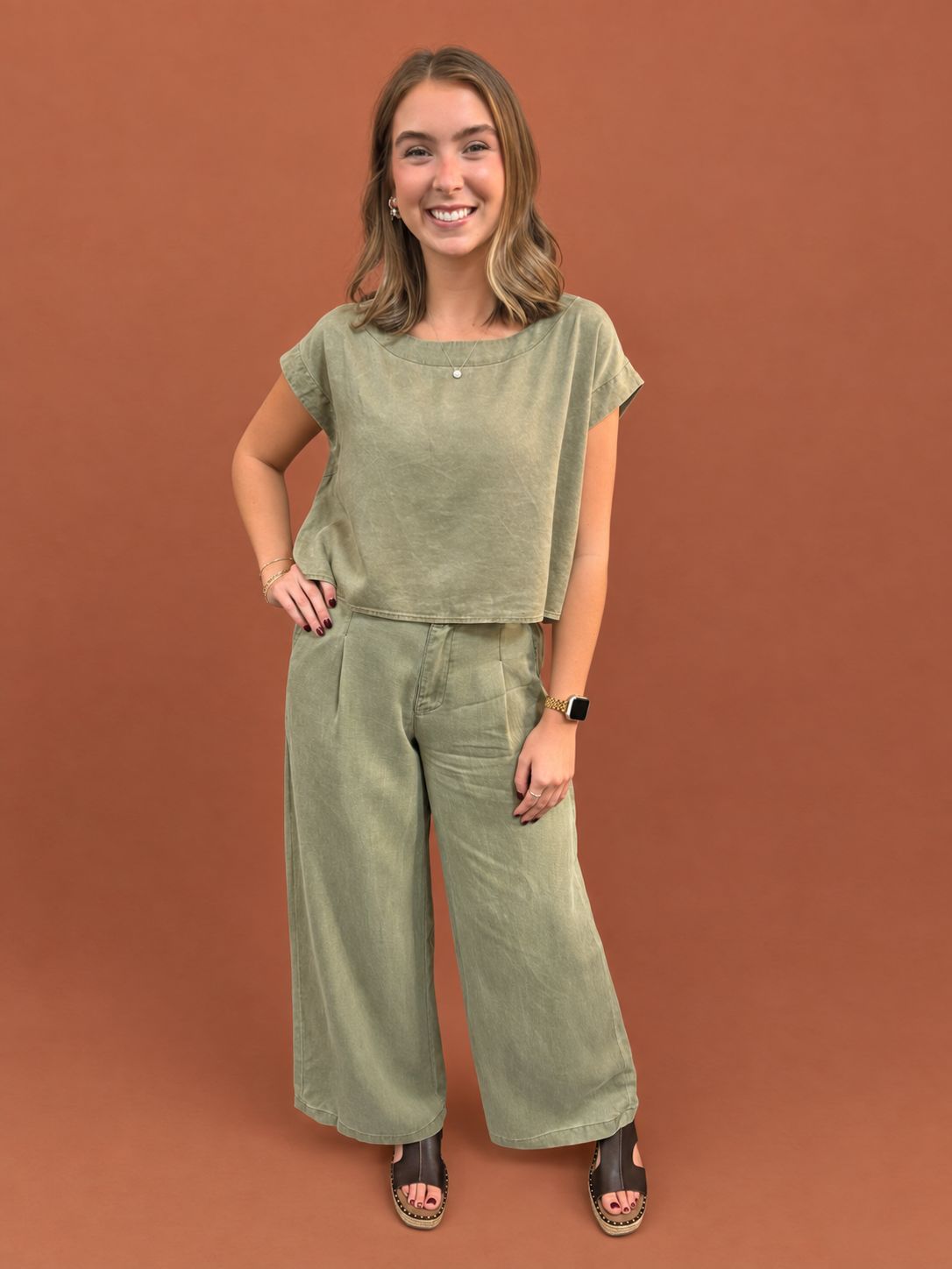 Sagebrush Cropped Top