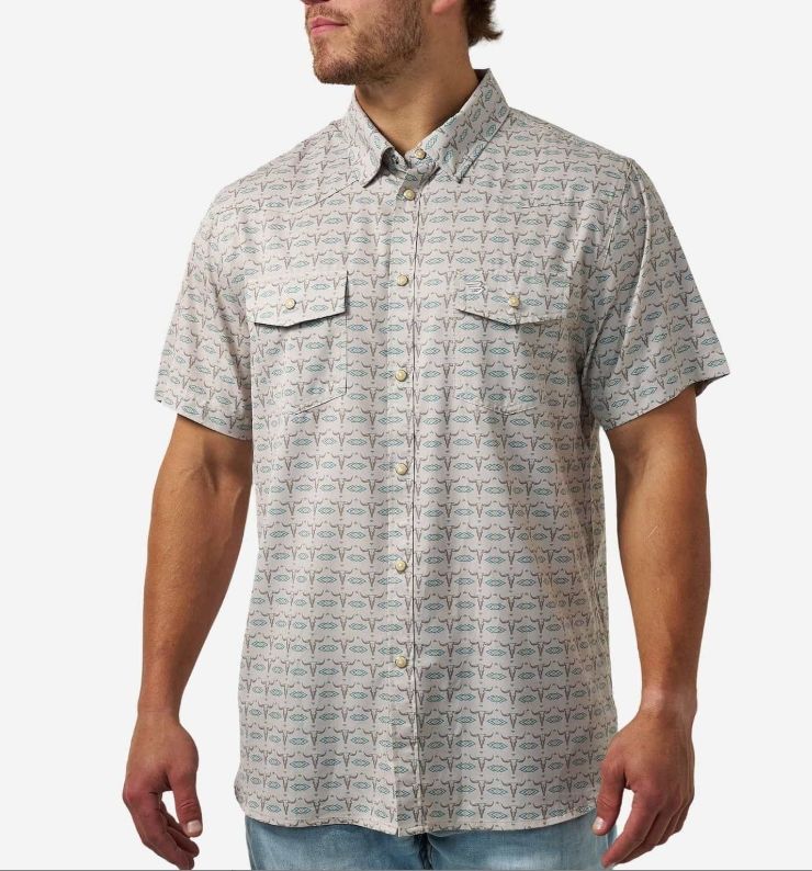 Performance Western Shirt-Skull Rancher
