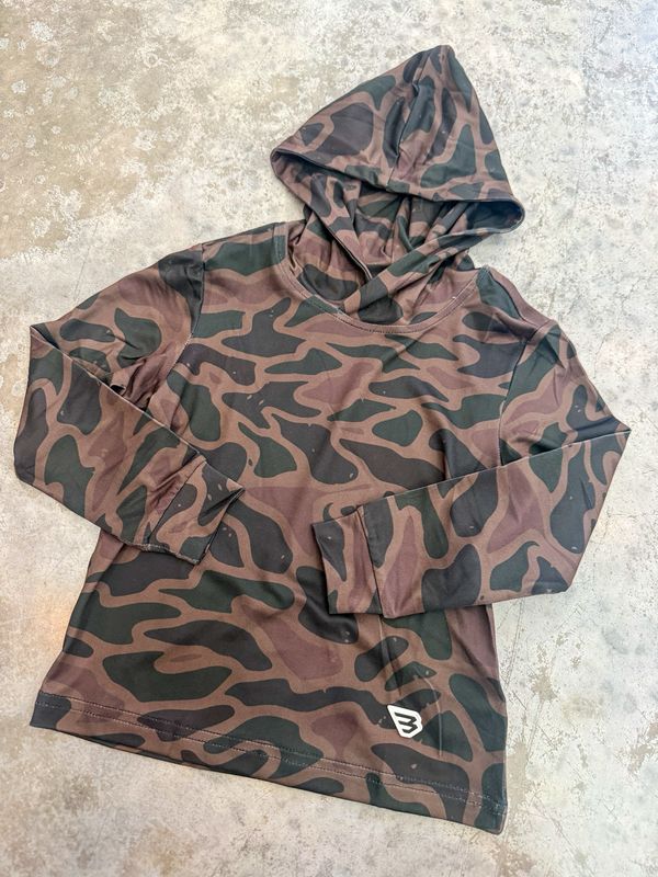 Youth Performance Hoodie-Bendita Camo