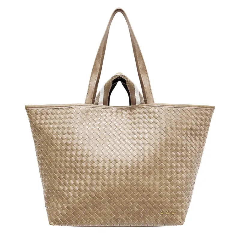 RM Taupe Woven Tiffany Organizer