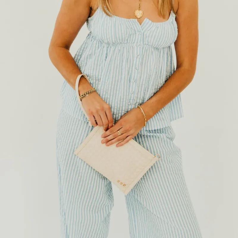 RM Woven Veda Crossbody &amp; Clutch-Cream