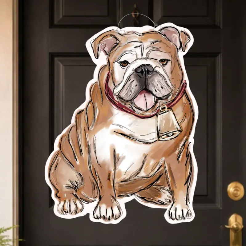 VG Miss State Bulldog Door Hanger