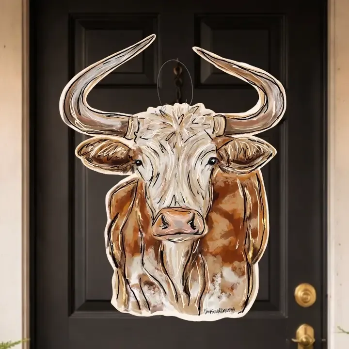 VG TX Longhorns Door Hanger