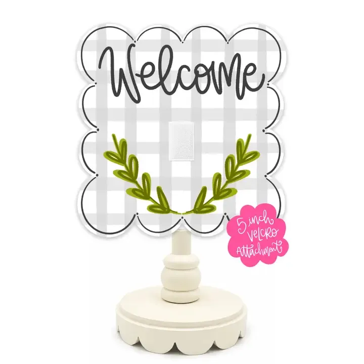 Welcome Interchangeable Topper