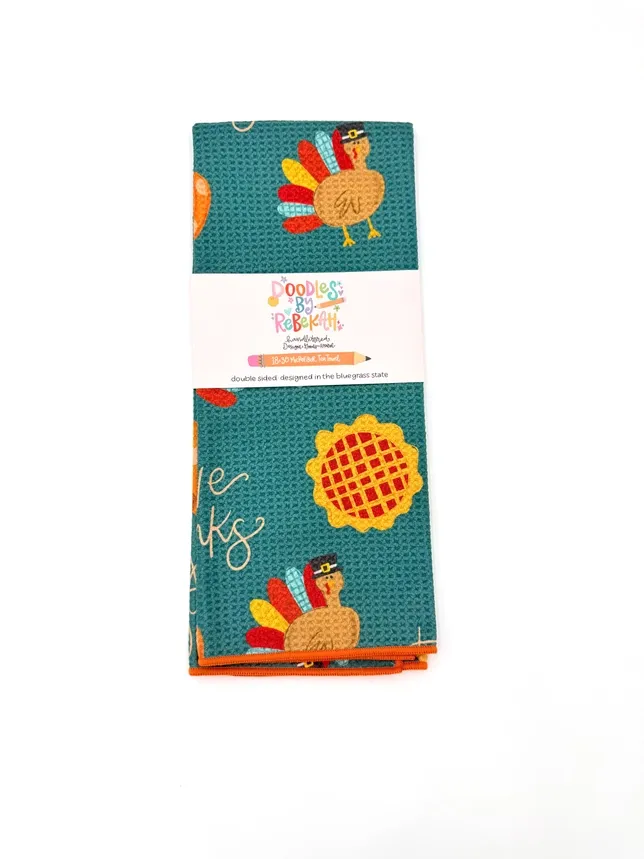Give Thanks Mircrofiber Tea Towel