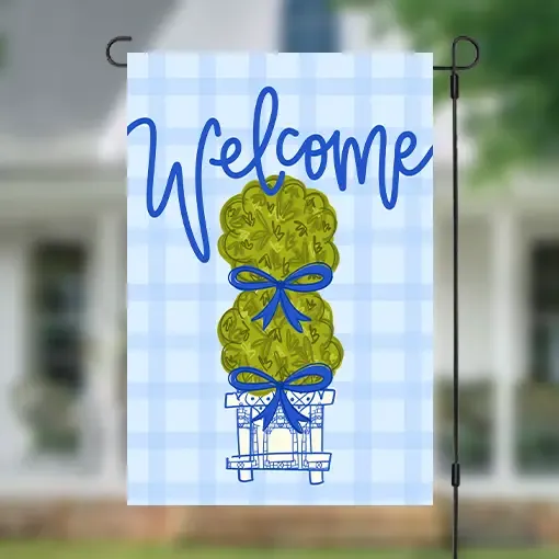 Boxy Topiary Garden Flag