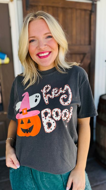 Hey Boo Graphic Tee