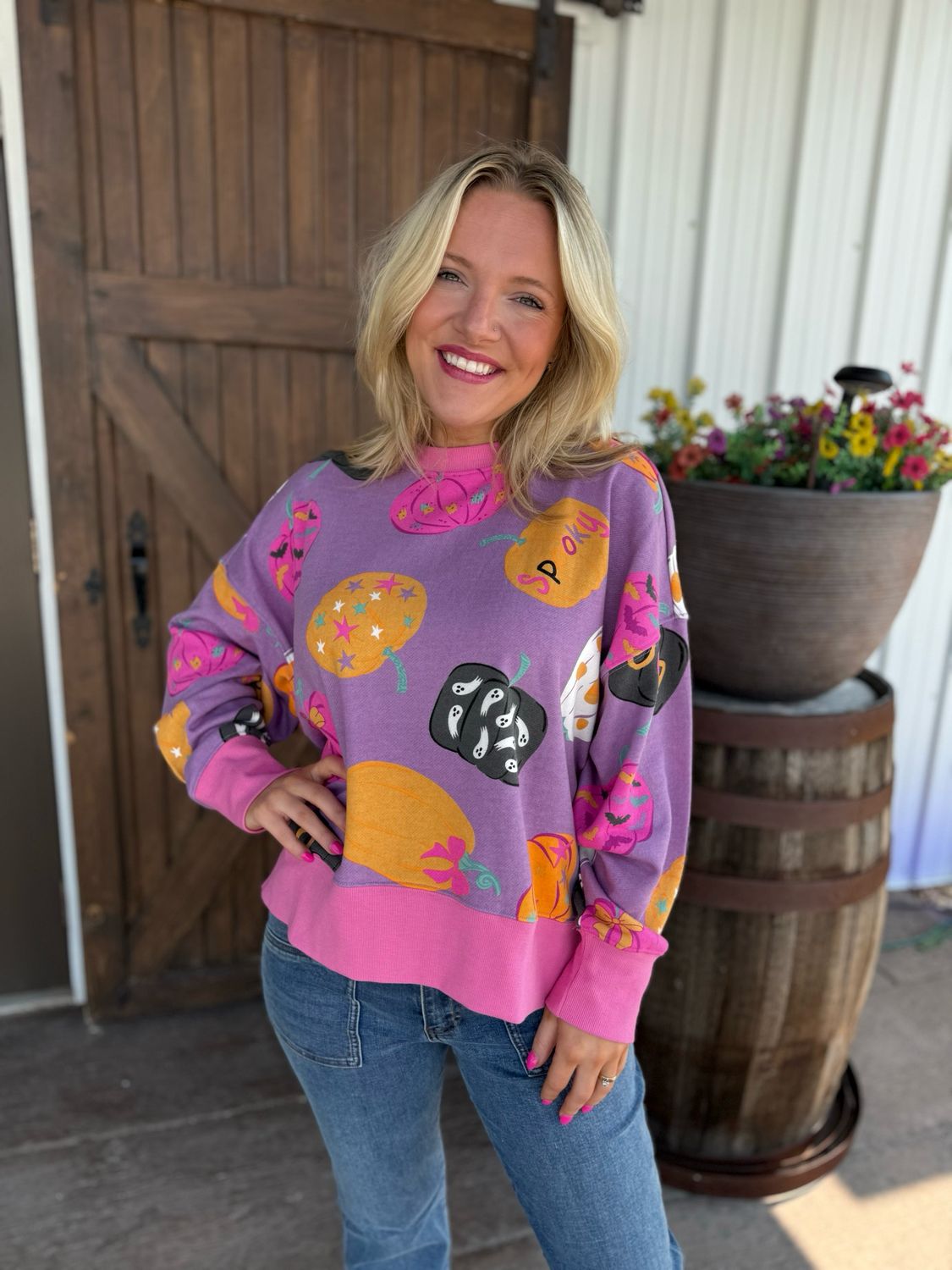 Spooky Season Lavender Sweatshirt
