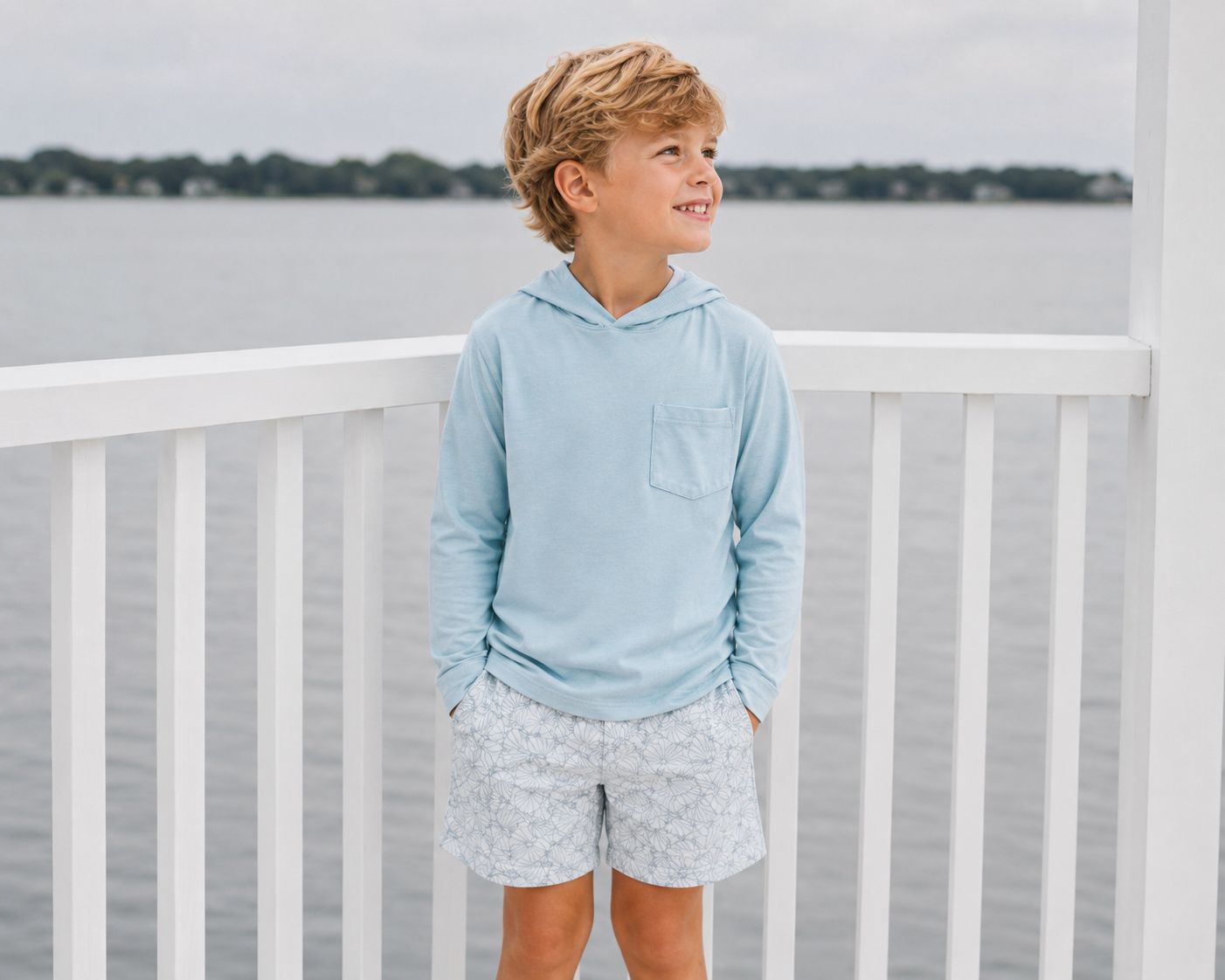 Blue Pastel Lightweight Hoodie