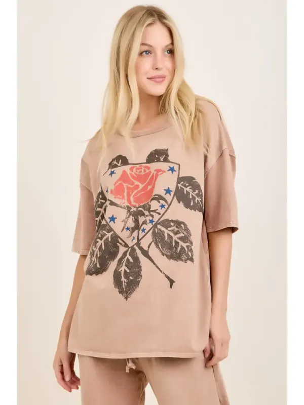 Latte Rose Top
