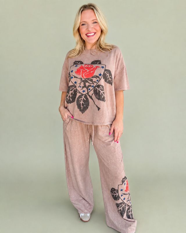 Latte Rose Top
