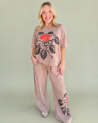 Latte Rose Top