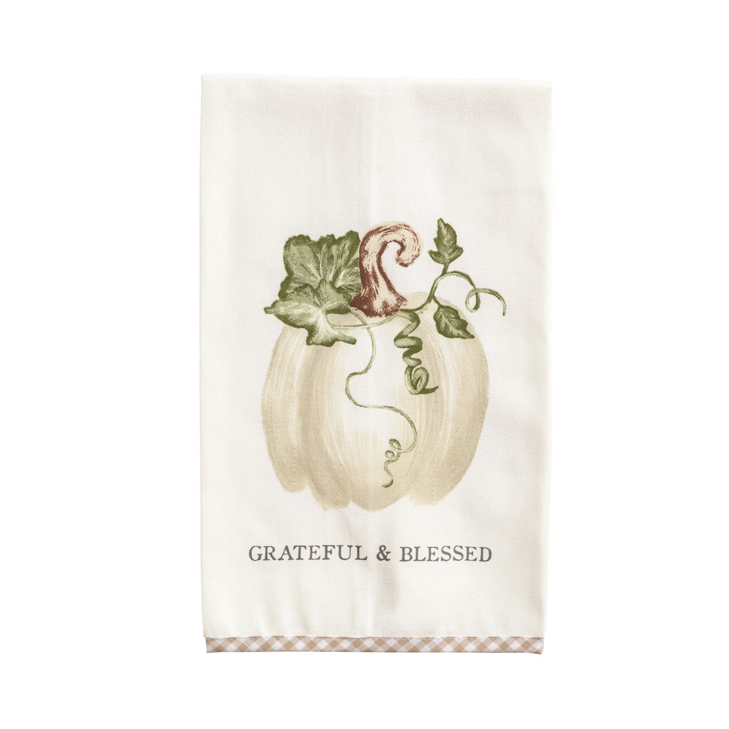 Grateful Gingham Hem Towel