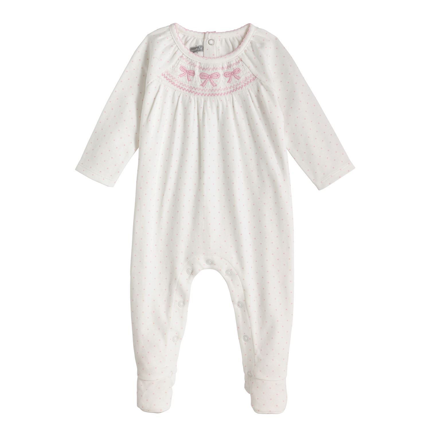 Pink Smocked Sleeper