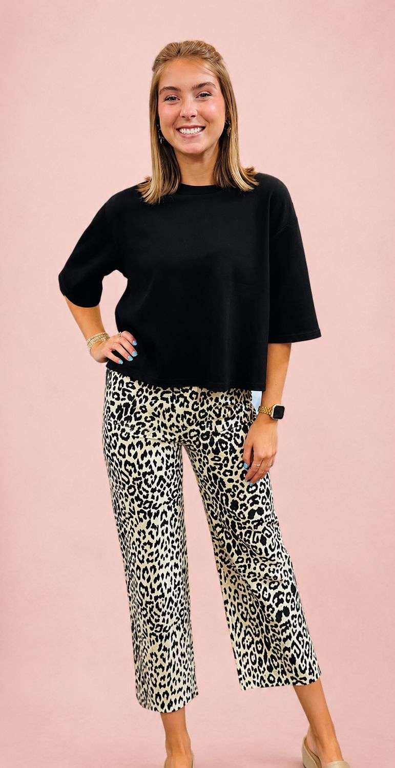 RM Leopard Wide Leg Pant