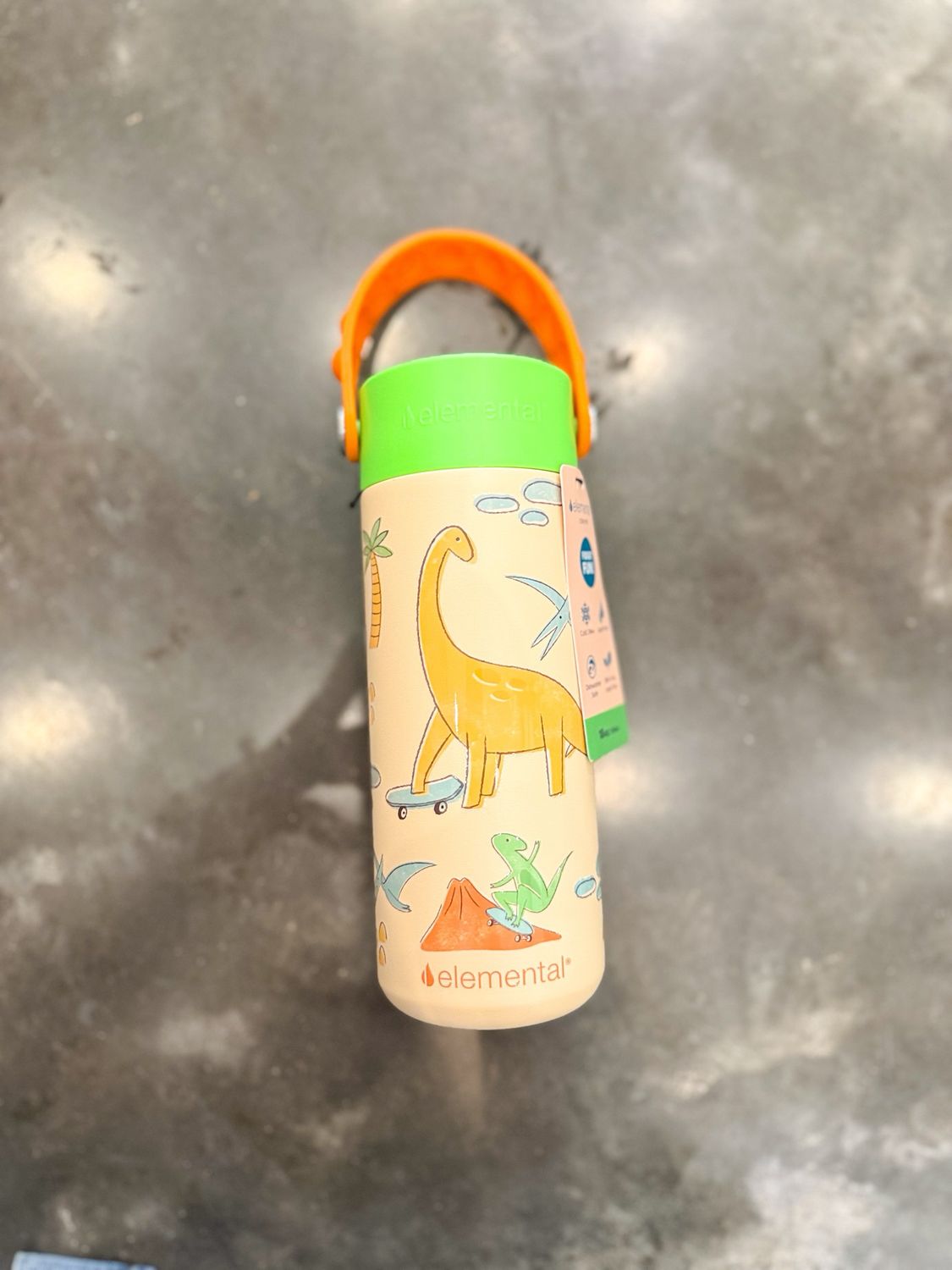 18oz Pop Bottle-Skater Dinos