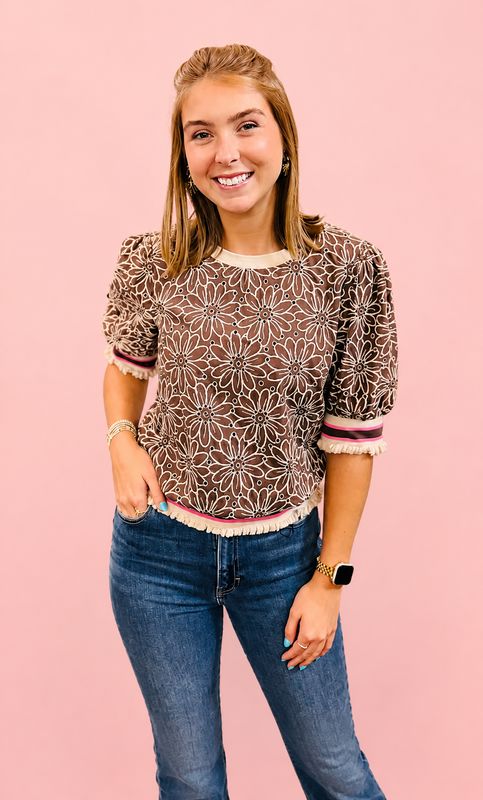 RM Fall Eyelet Top
