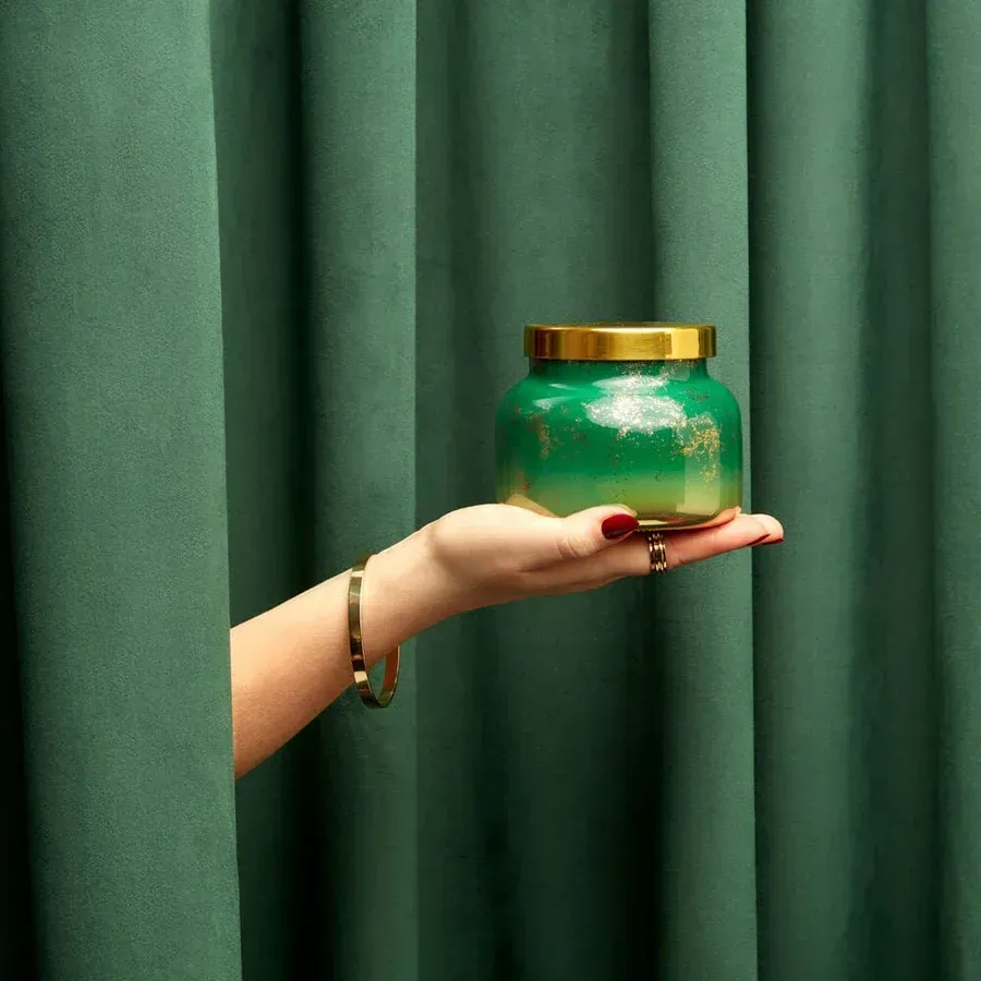 Crystal Pine Glimmer Inverted Candle