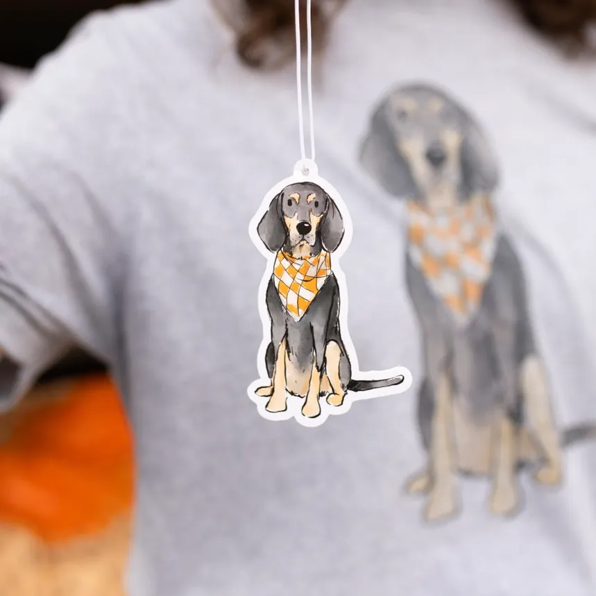 VG Bluetick Coonhound Sitting Air Freshener