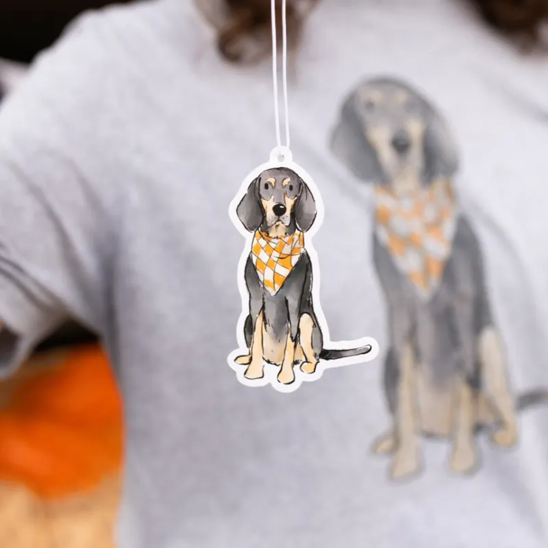 VG Bluetick Coonhound Sitting Air Freshener