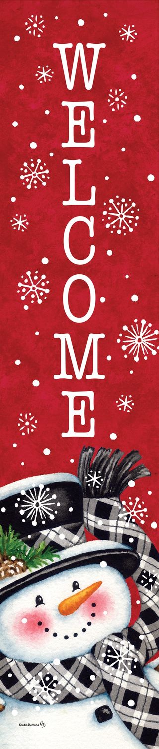 Yard Expression-Black &amp; Red Snowman