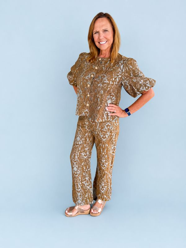 RM Floral Jacquard Top
