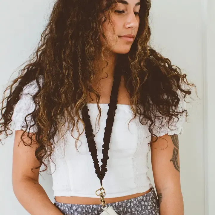 Black Luxe Lanyard