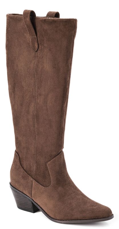 City Slicker-Chocolate Faux Suede