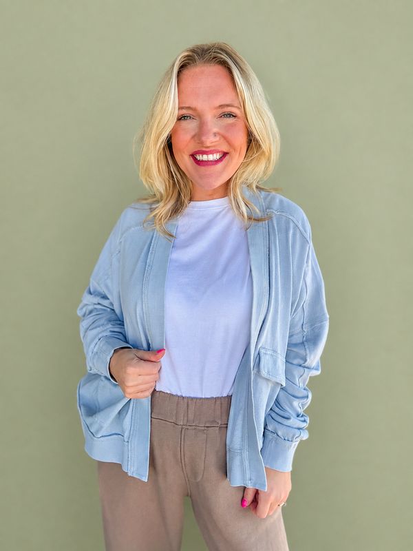 BC Solstice Cardigan-Halogen Blue