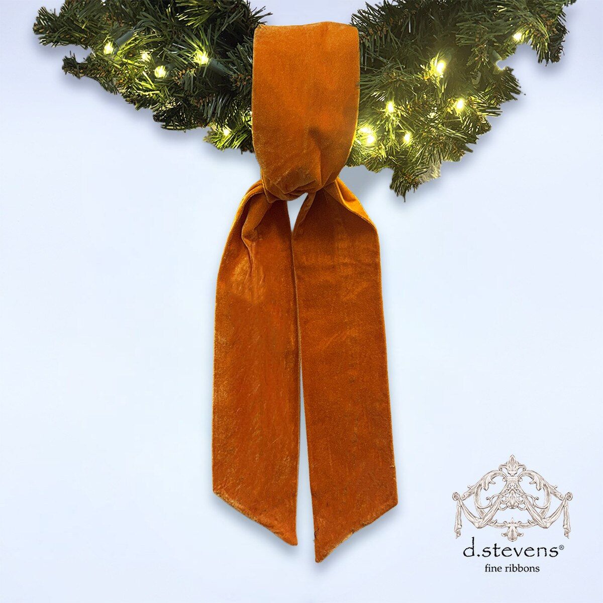 VG Orange Velvet Sash