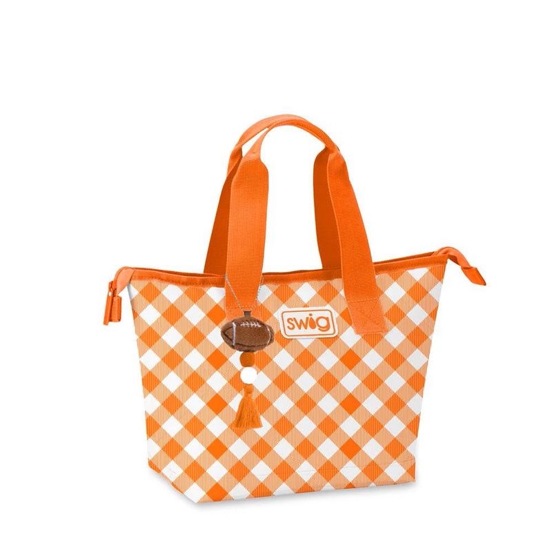 Gameday Gingham Orange Lunchi Lunch Bag