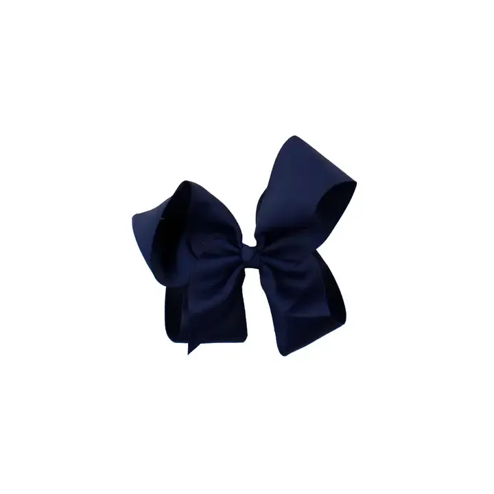 Girls Dark Navy Big Bow Hair Clip