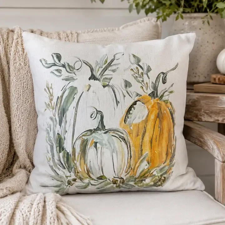 VG Fall Pumpkin Trio Pillow