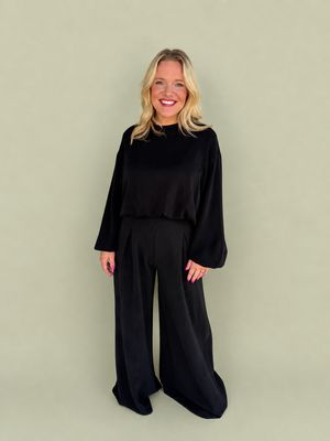 Peaceful Air Top-Black