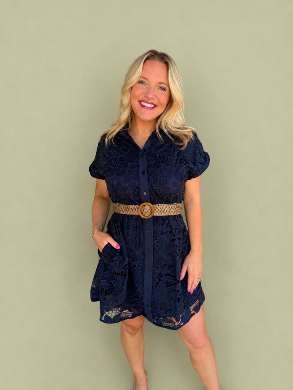 The Amber Navy Dress