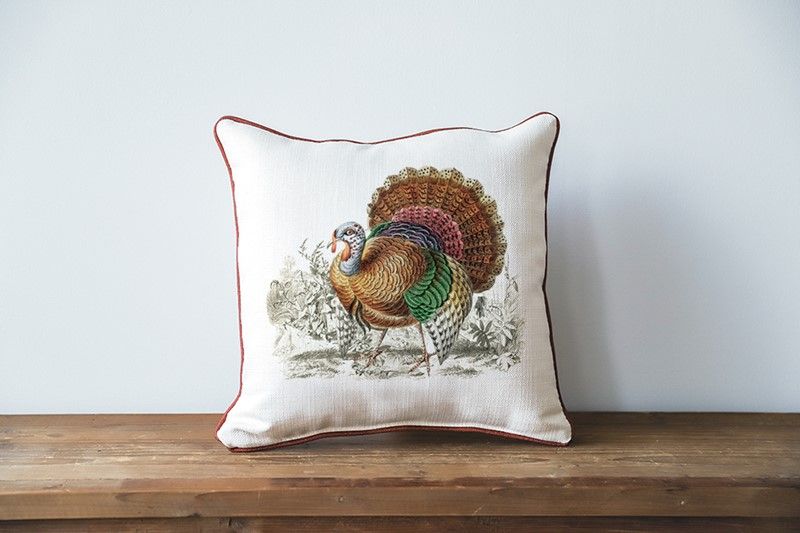 Turkey Pillow + Piping