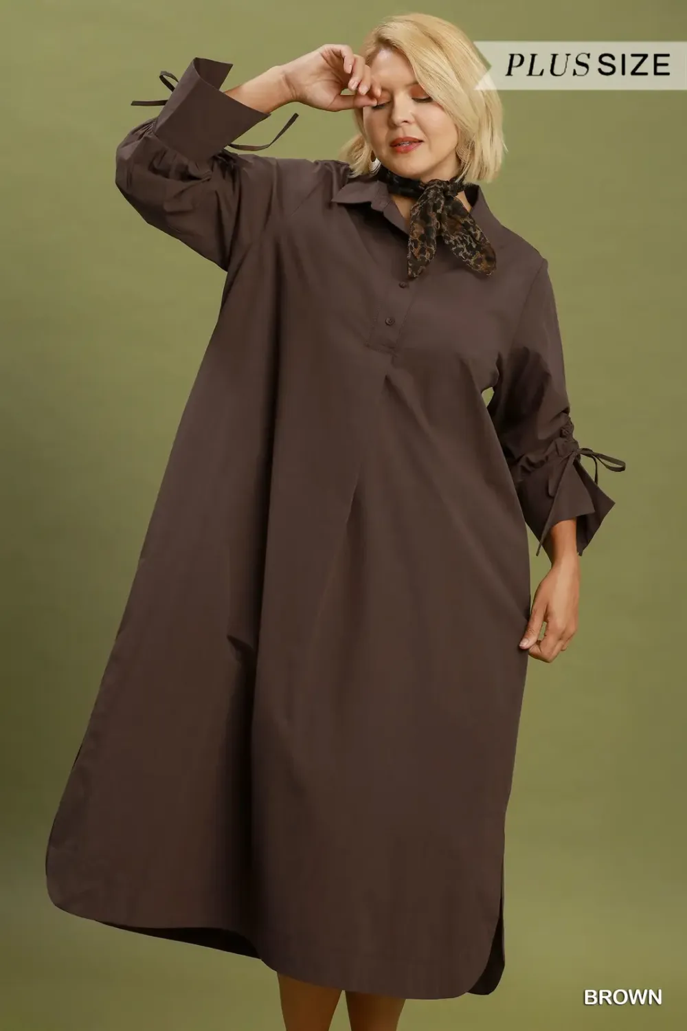 The Regan Dress-Brown