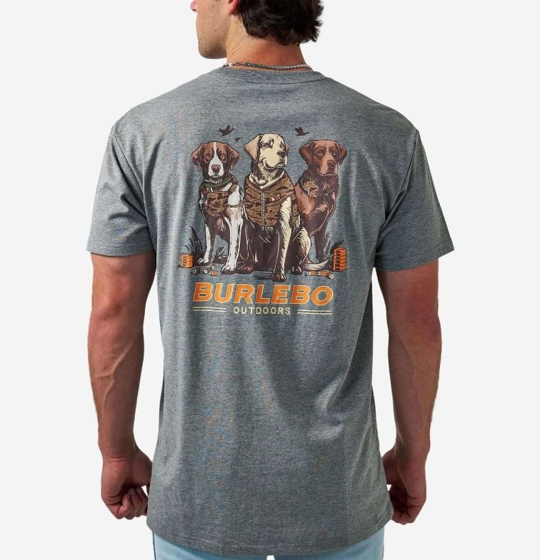 Camo Duck Dogs-Grey Tee
