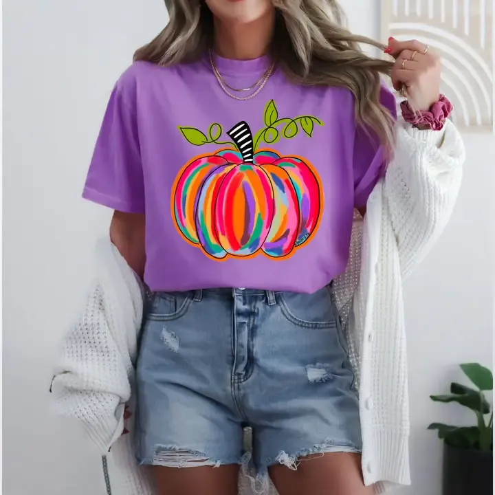 VG Colorful Pumpkin Tee
