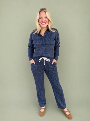 VG Midnight Drift Ribbed V-Neck Pullover