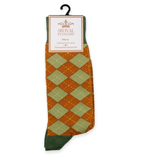 Men's Harvest Argyle Socks