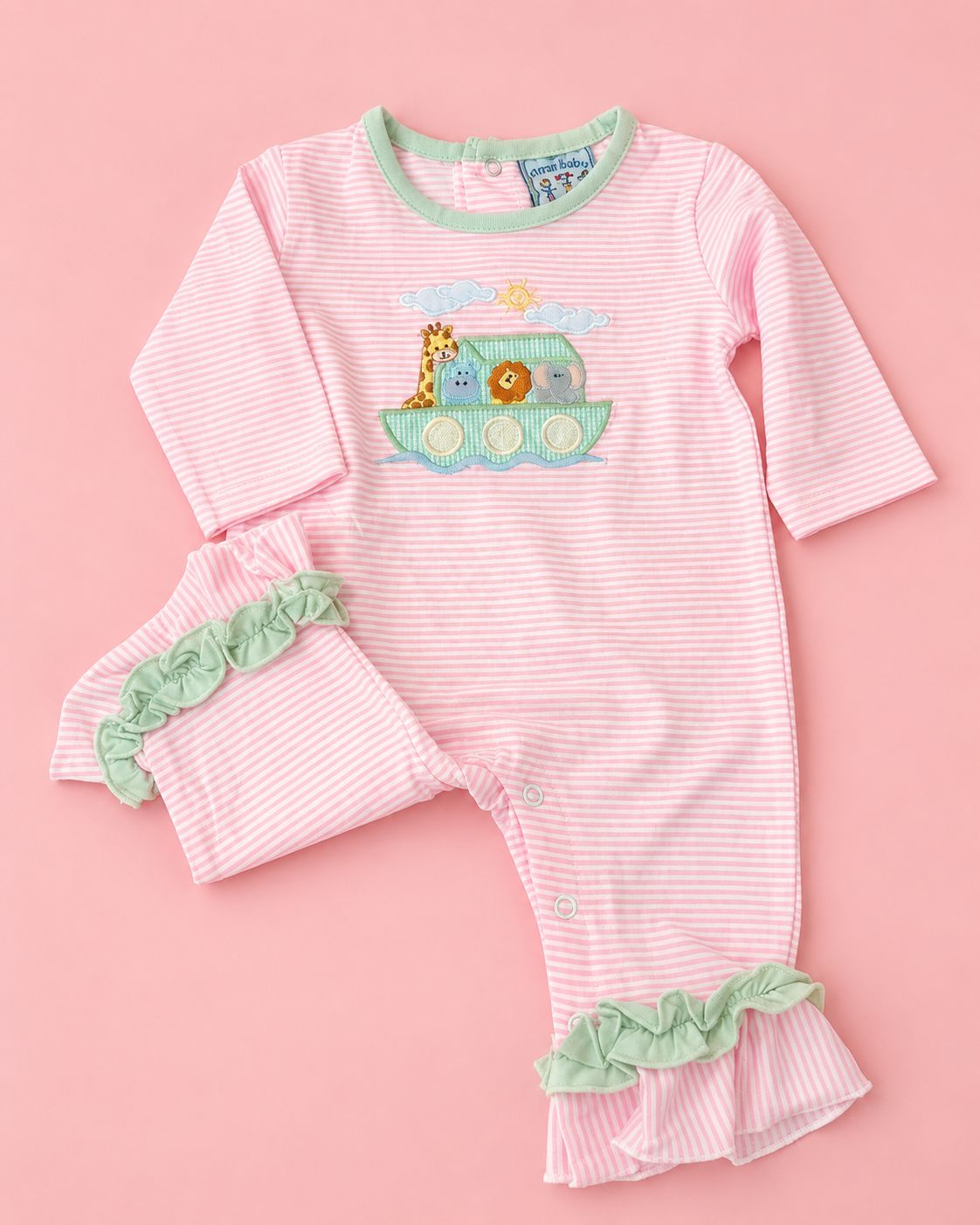CH Noah's Ark Girls Romper