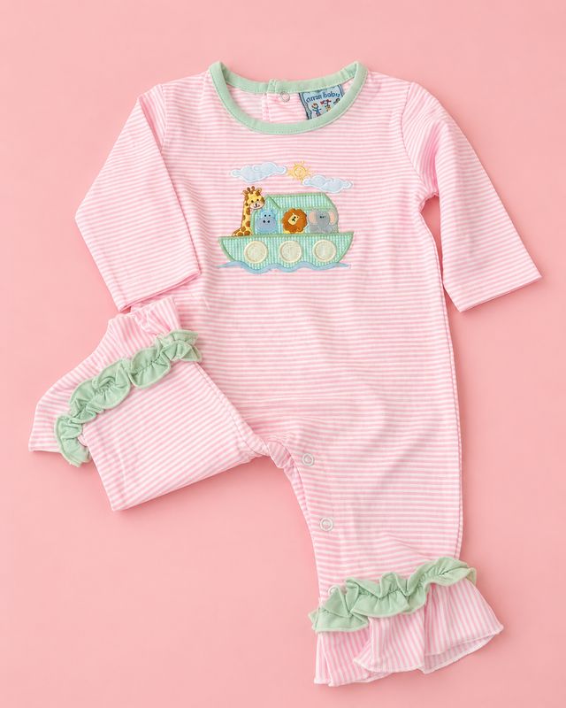 CH Noah's Ark Girls Romper