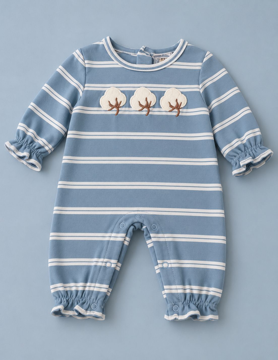 CH Cotton Applique Girls Romper