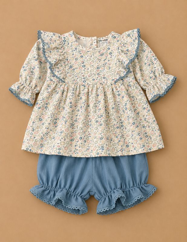CH Vintage Ditsy Bloomer Set